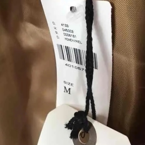 NWT CARTONNIER Anthropologie Sienna Collared Wool Blend Beige Long Coat Medium - Picture 14 of 16